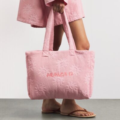 Hunza G Cotton Sunny Tote Bag - Image 4