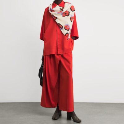 Issey Miyake Floral Verve Pleats Stole - Image 2