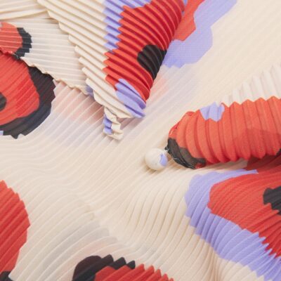 Issey Miyake Floral Verve Pleats Stole - Image 4