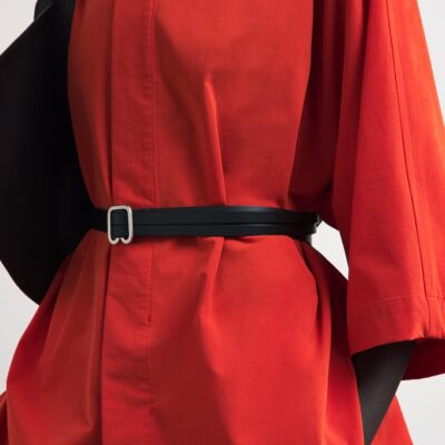 Issey Miyake Leather Fork Belt - Image 2
