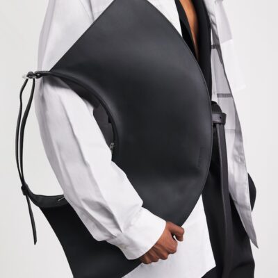 Issey Miyake Medium Leather Fin Bag - Image 2