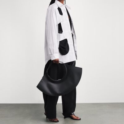 Issey Miyake Medium Leather Fin Bag - Image 4