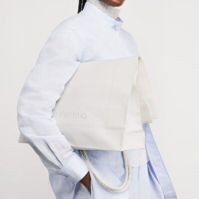 Issey Miyake Paper Bag Tote Bag - Image 5