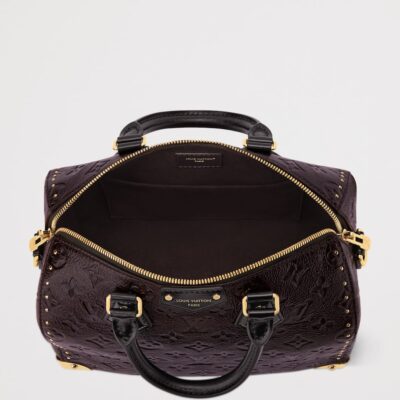 LOUIS VUITTON Calfskin Speedy 25 Trunk Shoulder Bag - Image 4