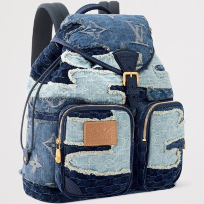 LOUIS VUITTON Denim Montsouris Cargo Backpack - Image 2