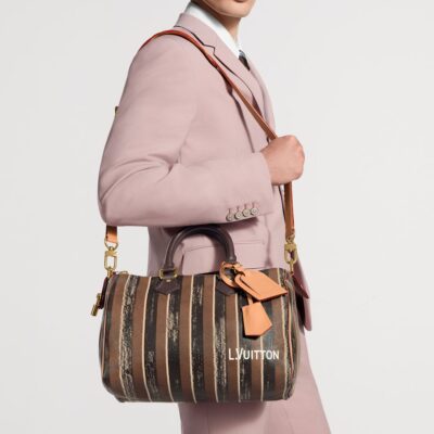 LOUIS VUITTON Lambskin Speedy P9 Bandoulière 30 Holdall - Image 3