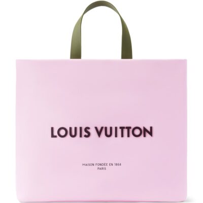LOUIS VUITTON Leather MM Shopper Tote Bag - Image 1