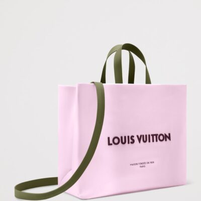 LOUIS VUITTON Leather MM Shopper Tote Bag - Image 2