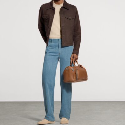 LOUIS VUITTON Nappa Calfskin Keepall Cargo Bandoulière 35 Top-Handle Bag - Image 2