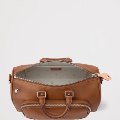 LOUIS VUITTON Nappa Calfskin Keepall Cargo Bandoulière 35 Top-Handle Bag - Image 4