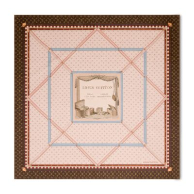 LOUIS VUITTON Silk Chez Elle Square Scarf - Image 1
