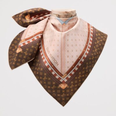 LOUIS VUITTON Silk Chez Elle Square Scarf - Image 3